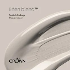Crown Matt Emulsion Paint Linen Blend - Tester 40ml 13 Crown Matt Emulsion Paint Linen Blend - Tester 40ml -Laura Paint Shop 13806978 1664964048548917