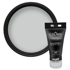 Crown Matt Emulsion Paint Pacific Oyster - Tester 40ml