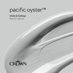 Crown Matt Emulsion Paint Pacific Oyster - Tester 40ml 13 Crown Matt Emulsion Paint Pacific Oyster - Tester 40ml -Laura Paint Shop 13806987 1384964056291986
