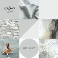 Crown Matt Emulsion Paint Pacific Oyster - Tester 40ml 12 Crown Matt Emulsion Paint Pacific Oyster - Tester 40ml -Laura Paint Shop 13806987 2004964056215984