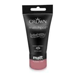 Crown Matt Emulsion Paint Rhubarb Rose - Tester 40ml 15 Crown Matt Emulsion Paint Rhubarb Rose - Tester 40ml -Laura Paint Shop 13806991 1414964059413459