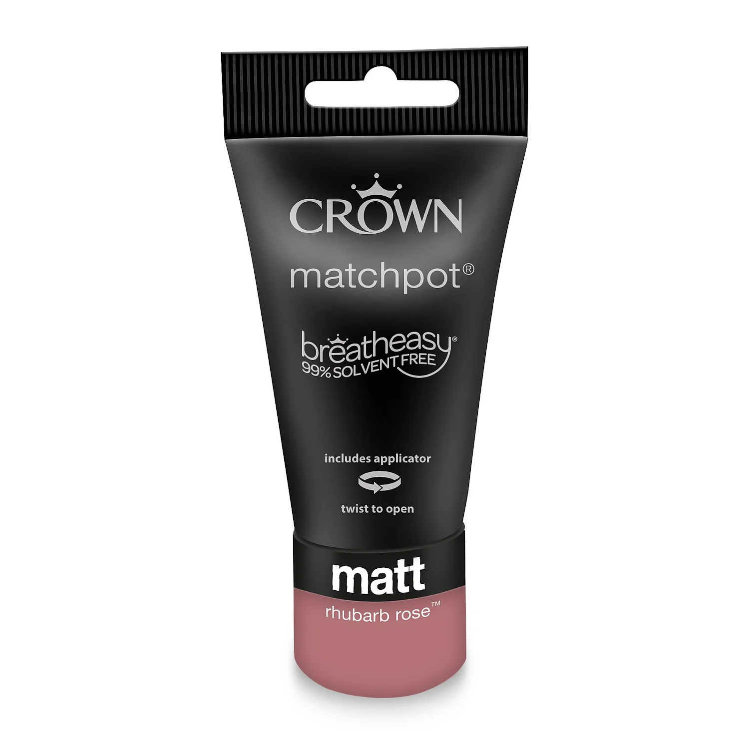 Crown Matt Emulsion Paint Rhubarb Rose - Tester 40ml 9 Crown Matt Emulsion Paint Rhubarb Rose - Tester 40ml - Image 7