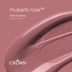 Crown Matt Emulsion Paint Rhubarb Rose - Tester 40ml 13 Crown Matt Emulsion Paint Rhubarb Rose - Tester 40ml -Laura Paint Shop 13806991 1604964059357833