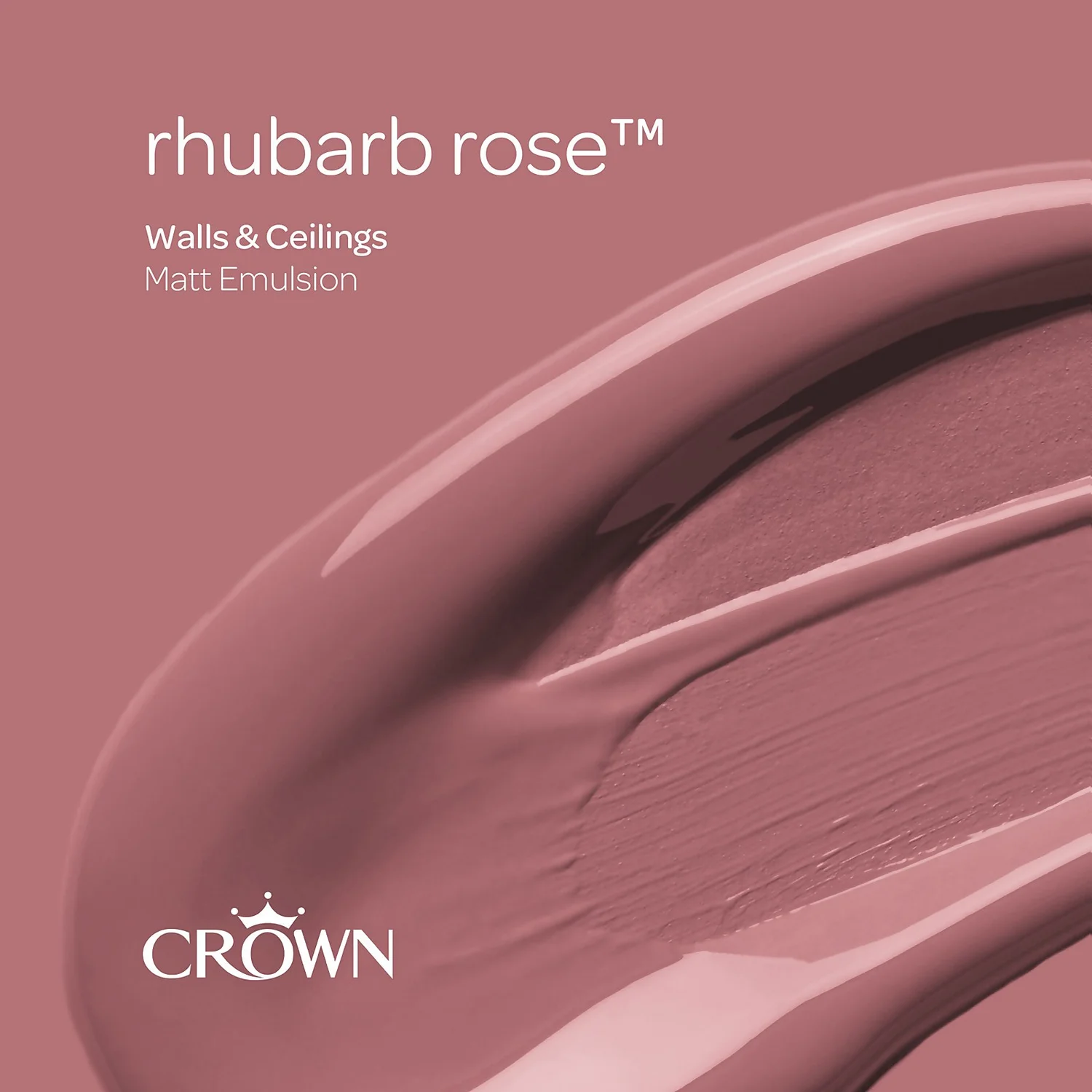 Crown Matt Emulsion Paint Rhubarb Rose - Tester 40ml 7 Crown Matt Emulsion Paint Rhubarb Rose - Tester 40ml - Image 5