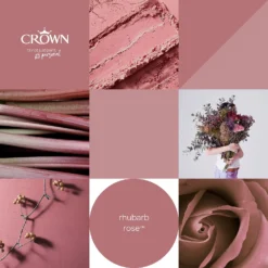 Crown Matt Emulsion Paint Rhubarb Rose - Tester 40ml 12 Crown Matt Emulsion Paint Rhubarb Rose - Tester 40ml -Laura Paint Shop 13806991 1654964059333779
