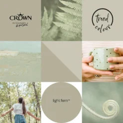 Crown Matt Emulsion Paint Light Fern - 2.5L 16 Crown Matt Emulsion Paint Light Fern - 2.5L -Laura Paint Shop 13807017 8954964046982389