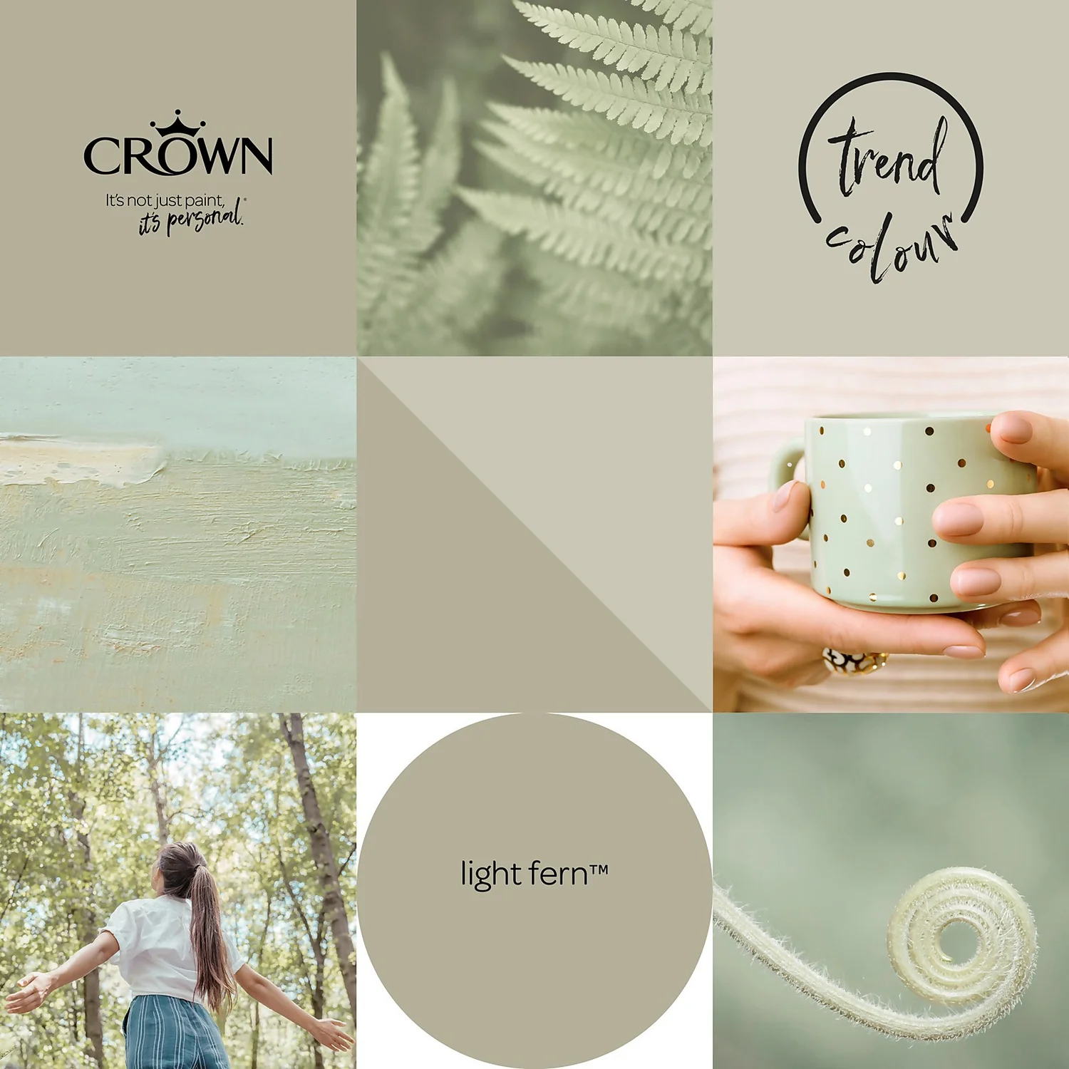 Crown Matt Emulsion Paint Light Fern - 2.5L 8 Crown Matt Emulsion Paint Light Fern - 2.5L - Image 6