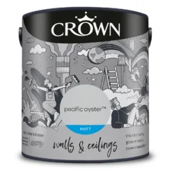 Crown Matt Emulsion Paint Pacific Oyster - 2.5L 19 Crown Matt Emulsion Paint Pacific Oyster - 2.5L -Laura Paint Shop 13807026 1454964056559760