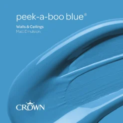 Crown Matt Emulsion Paint Peek-a-Boo Blue - 2.5L 17 Crown Matt Emulsion Paint Peek-a-Boo Blue - 2.5L -Laura Paint Shop 13807030 1704964056372881