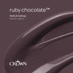 Crown Matt Emulsion Paint Ruby Chocolate - 2.5L 17 Crown Matt Emulsion Paint Ruby Chocolate - 2.5L -Laura Paint Shop 13807035 1744964059695177