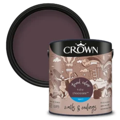 Crown Matt Emulsion Paint Ruby Chocolate - 2.5L