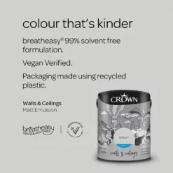 Crown Matt Emulsion Paint Taffeta - 5L 15 Crown Matt Emulsion Paint Taffeta - 5L -Laura Paint Shop 13807733 1444964090272143