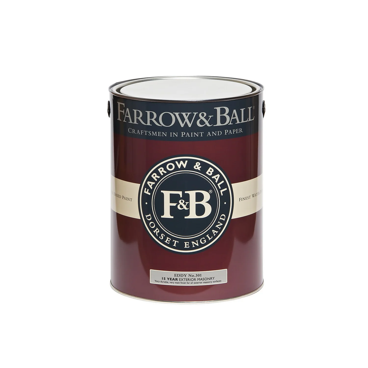 Farrow & Ball Exterior Masonry Paint No.301 Eddy - 5L 5 Farrow & Ball Exterior Masonry Paint No.301 Eddy - 5L - Image 3