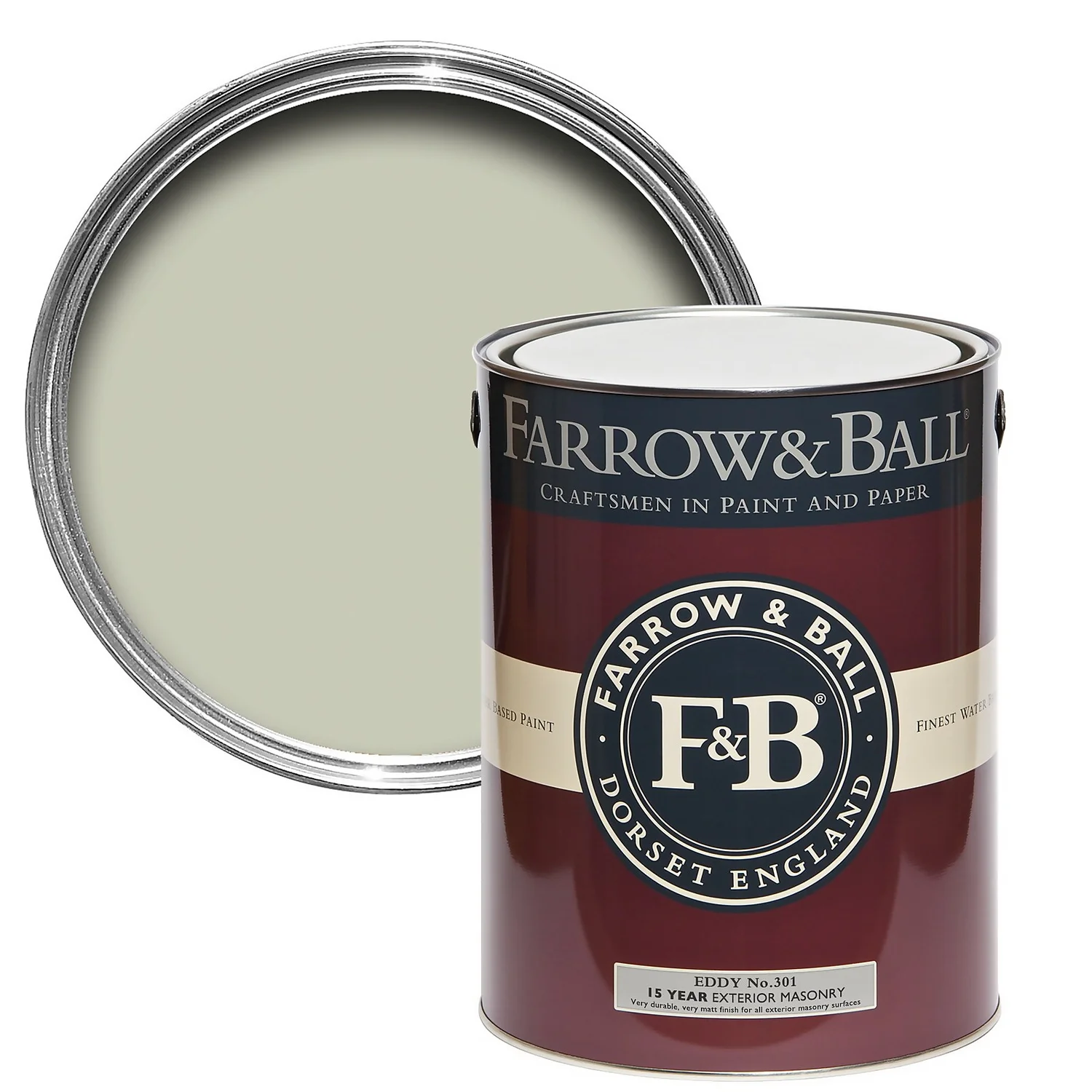 Farrow & Ball Exterior Masonry Paint No.301 Eddy - 5L 3 Farrow & Ball Exterior Masonry Paint No.301 Eddy - 5L