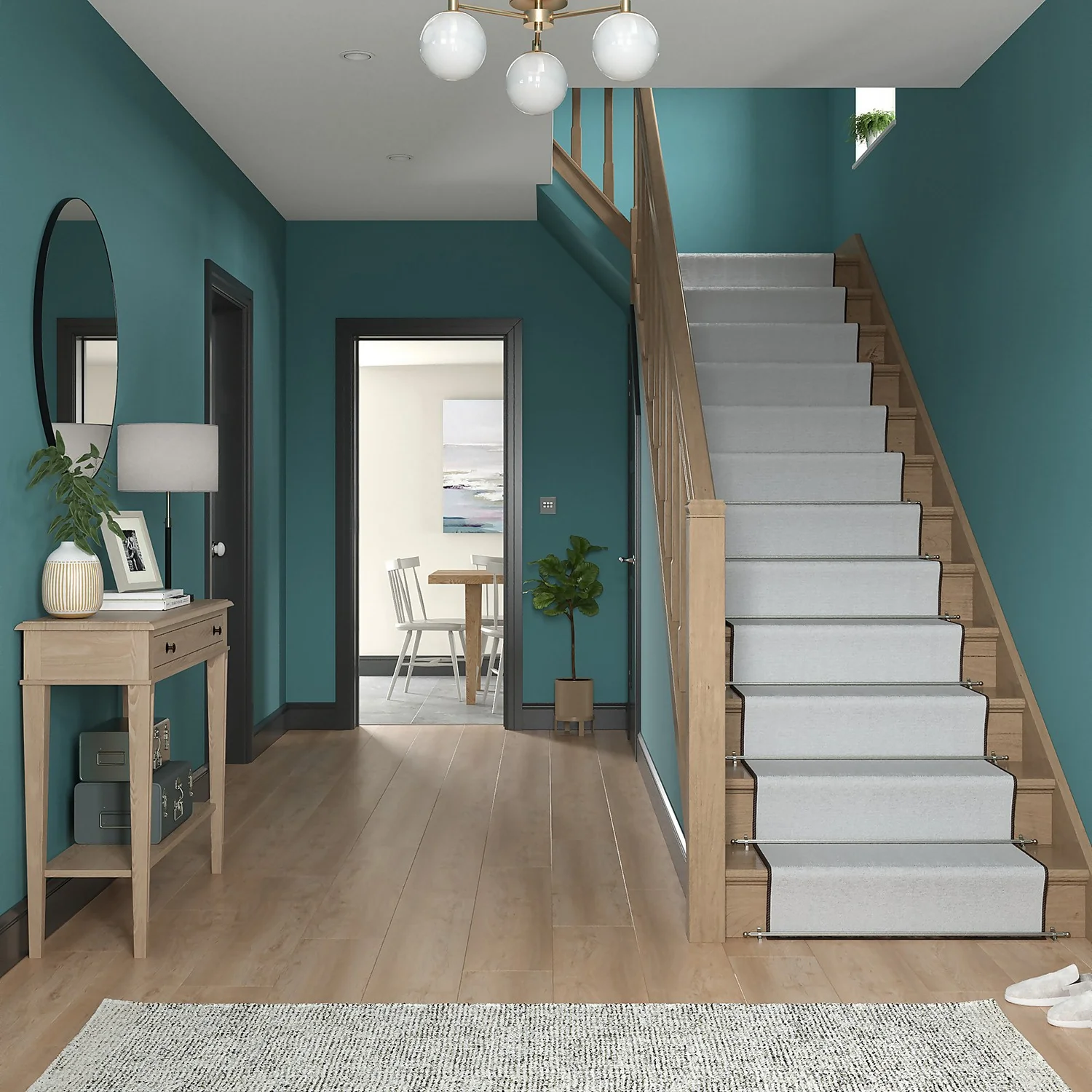 Dulux Easycare Washable & Tough Matt Emulsion Paint Teal Voyage - 2.5L 11 Dulux Easycare Washable & Tough Matt Emulsion Paint Teal Voyage - 2.5L - Image 9