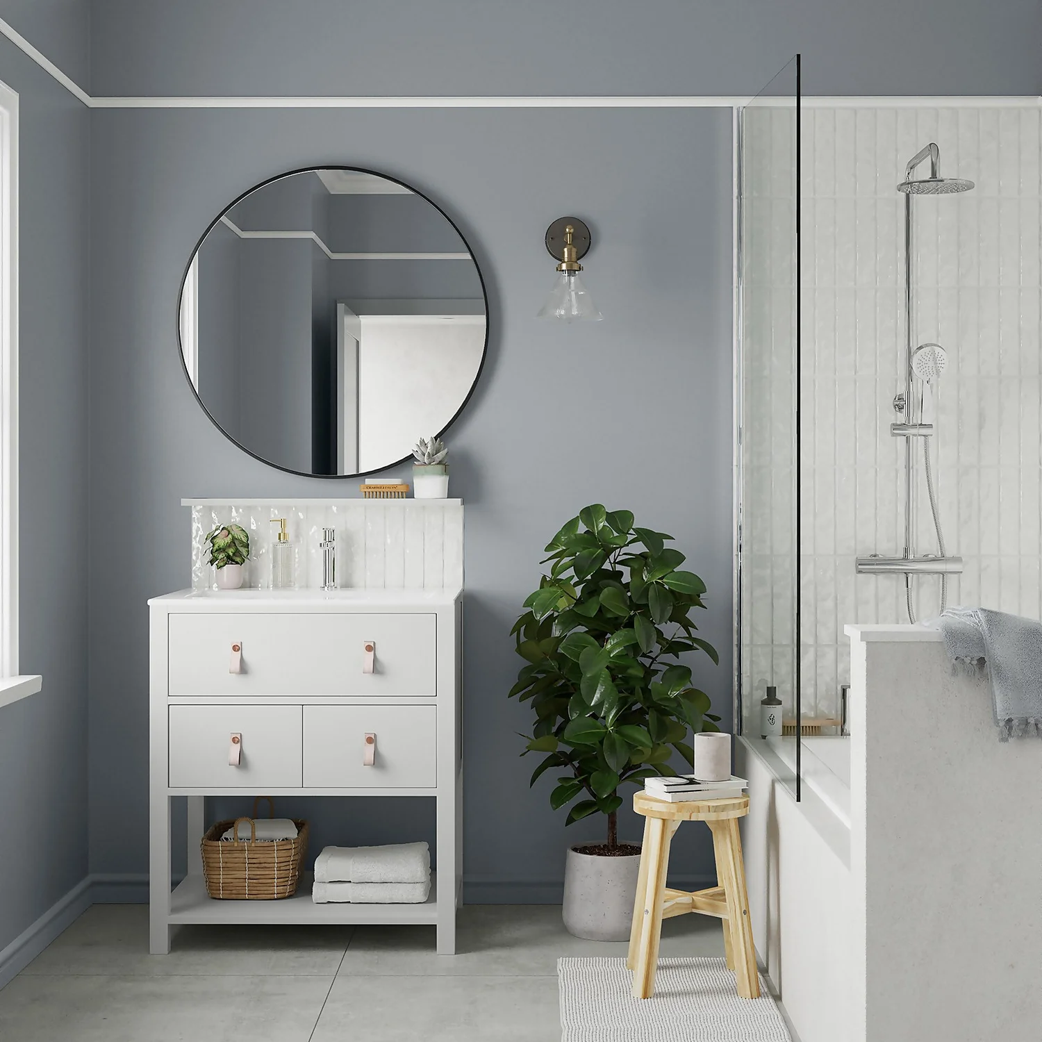 Dulux Easycare Bathroom Soft Sheen Paint Natural Slate - 2.5L 4 Dulux Easycare Bathroom Soft Sheen Paint Natural Slate - 2.5L - Image 2