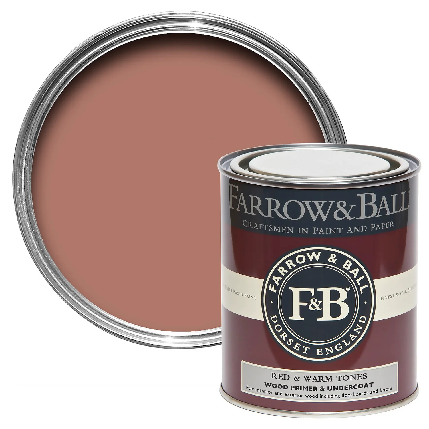 Farrow & Ball Wood Primer & Undercoat Red & Warm Tones - 750ml 3 Farrow & Ball Wood Primer & Undercoat Red & Warm Tones - 750ml