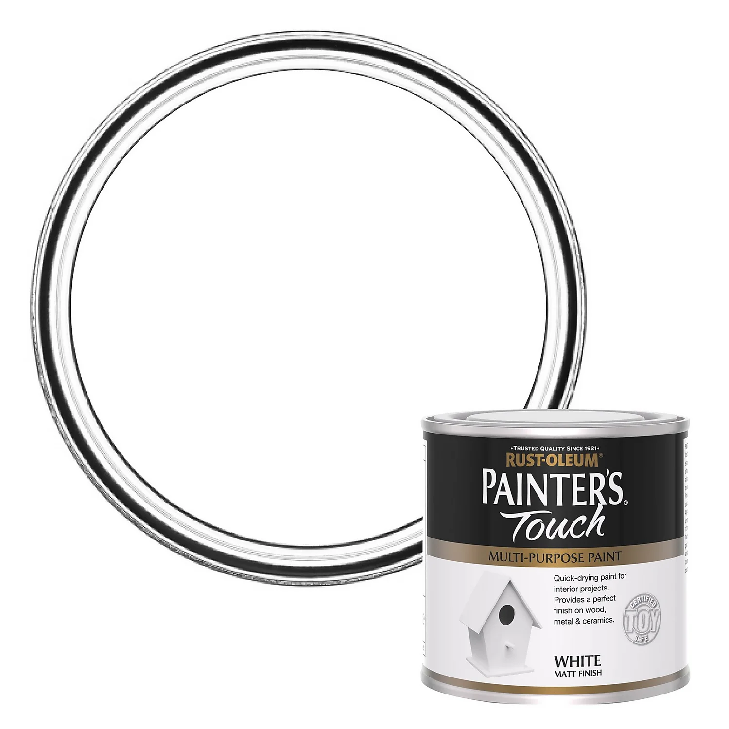 Rust-Oleum Painters Touch White Paint Matt - 250ml 3 Rust-Oleum Painters Touch White Paint Matt - 250ml