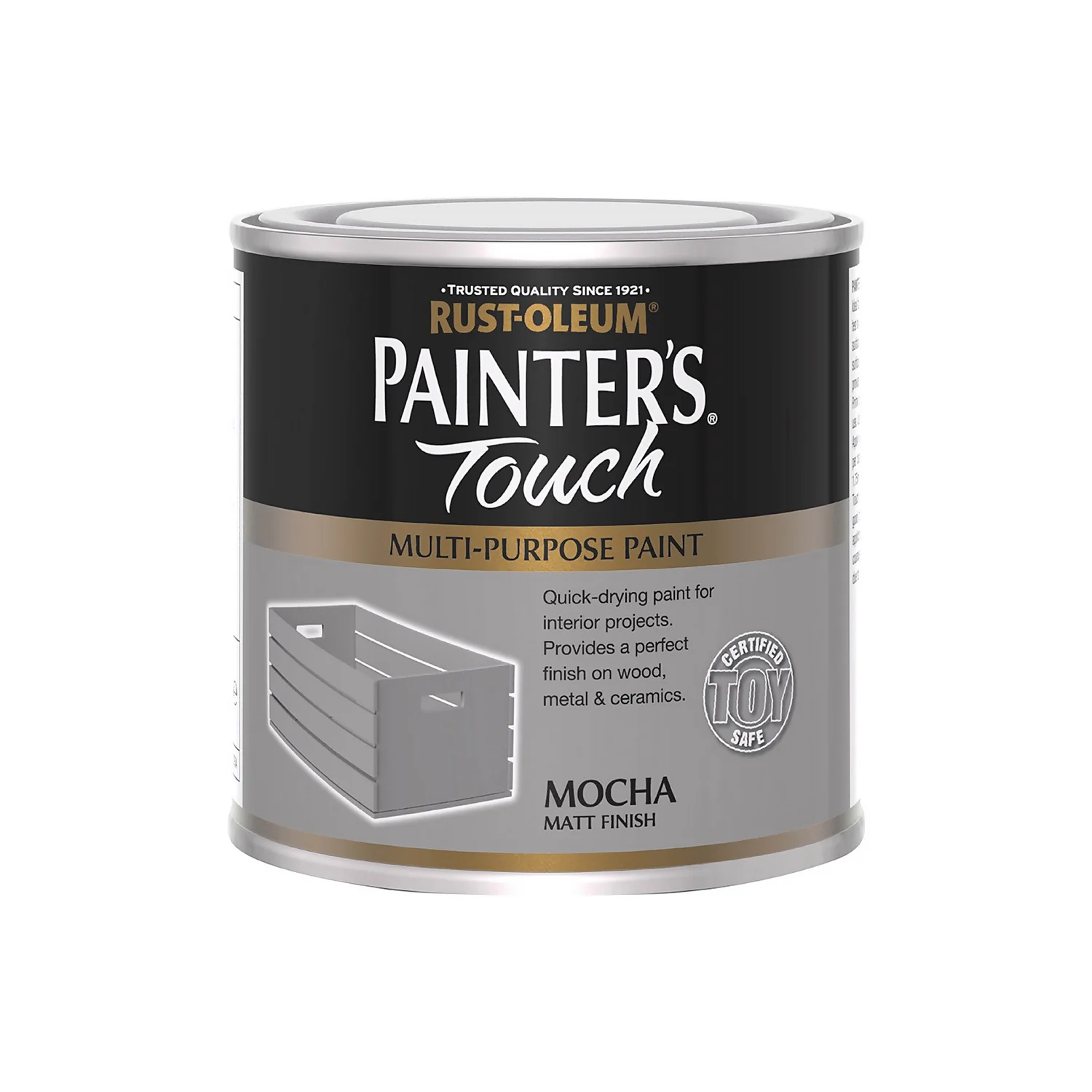 Rust-Oleum Painters Touch Matt Paint Mocha - 250ml 6 Rust-Oleum Painters Touch Matt Paint Mocha - 250ml - Image 4
