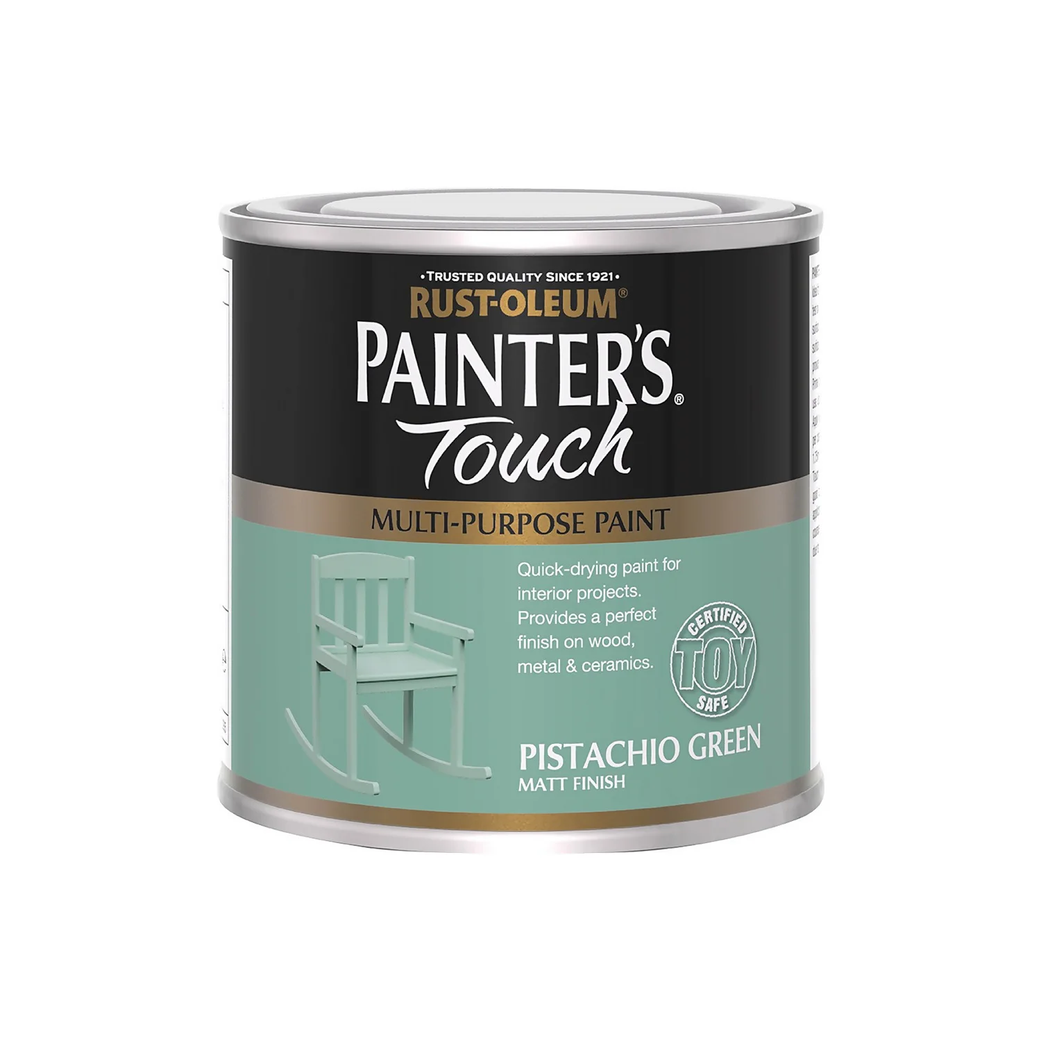 Rust-Oleum Painters Touch Matt Paint Pistachio Green - 250ml 6 Rust-Oleum Painters Touch Matt Paint Pistachio Green - 250ml - Image 4
