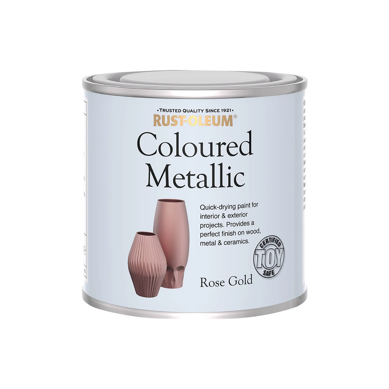 Rust-Oleum Metallic Paint Rose Gold - 250ml 6 Rust-Oleum Metallic Paint Rose Gold - 250ml - Image 4