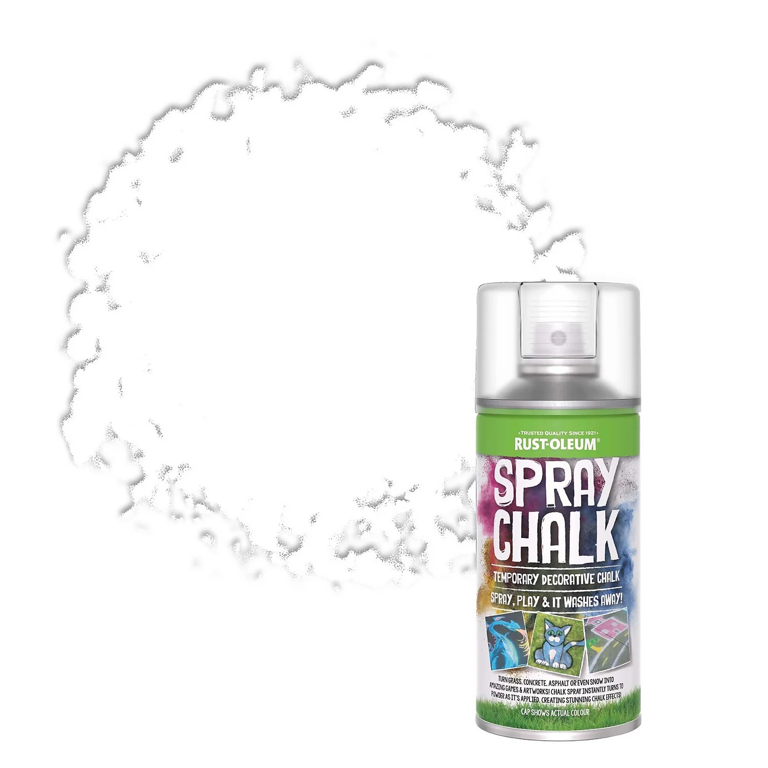 Rust-Oleum Spray Chalk Paint White - 150ml 3 Rust-Oleum Spray Chalk Paint White - 150ml