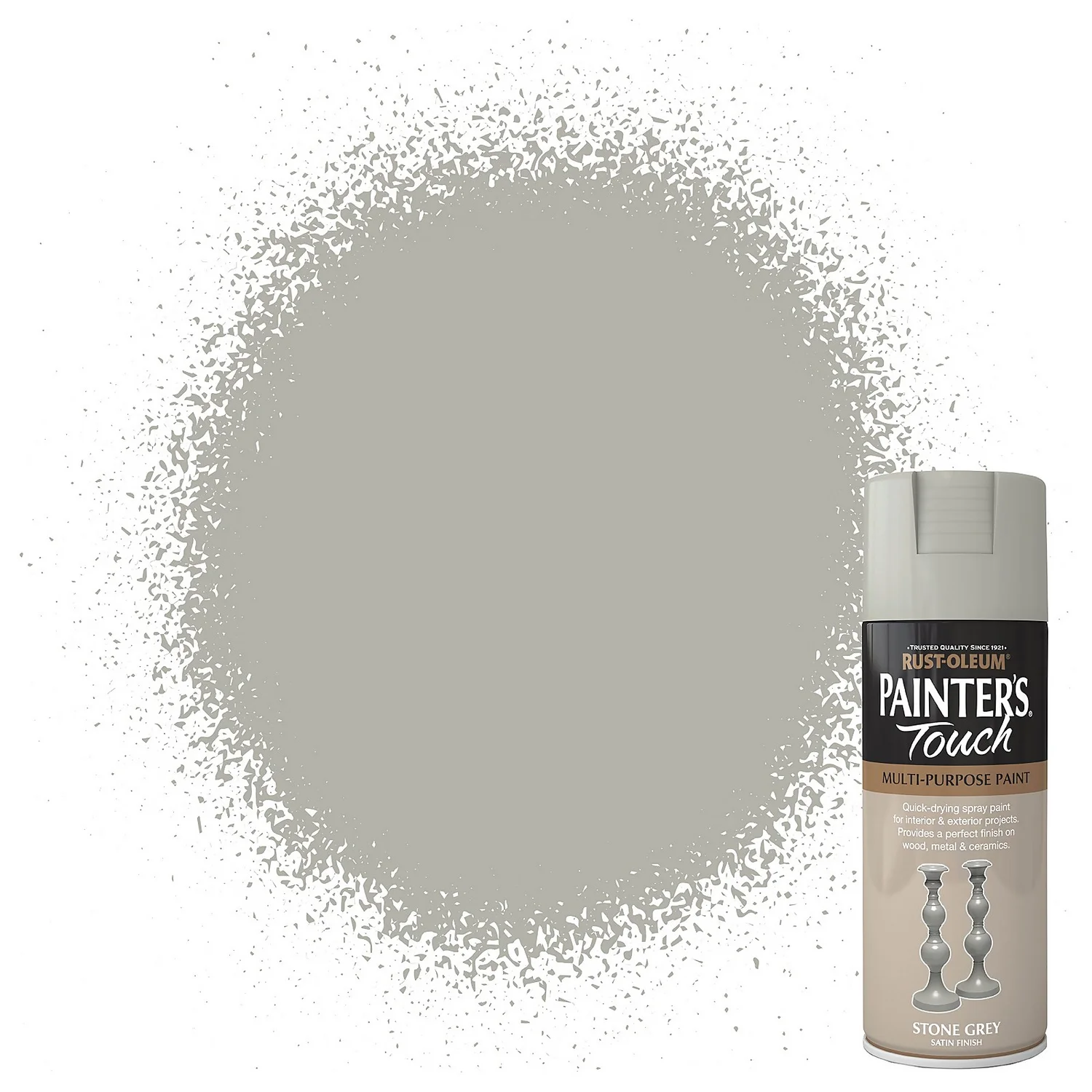 Rust-Oleum Painters Touch Paint Stone Grey - 400ml 3 Rust-Oleum Painters Touch Paint Stone Grey - 400ml